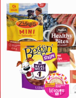 Earn 5X points Save 15% Zuke's, Beggin, Purina ONE, Merrick dog treats