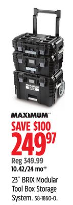 MAXIMUM 23˝ BRIX Modular Tool Box Storage System