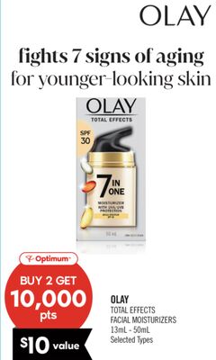 OLAY TOTAL EFFECTS FACIAL MOISTURIZERS