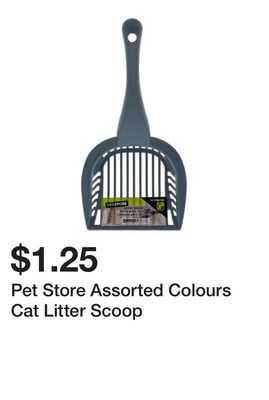 Pet Store Assorted Colours Cat Litter Scoop