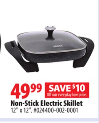 The Rock Non-Stick Electric Skillet