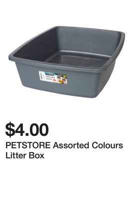 PETSTORE Assorted Colours Litter Box