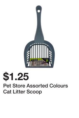 Pet Store Assorted Colours Cat Litter Scoop