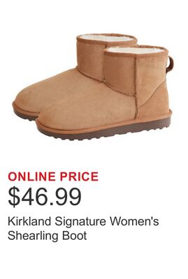 Kirkland Signature Women's Shearling Boot