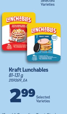 KRAFT LUNCHABLES, 81-131 G