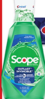 Crest Scope Outlast mouthwash 1 L