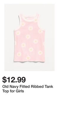 Old Navy Fitted Ribbed Tank Top for Girls