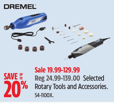 Dremel Selected Rotary Tools and Accessories