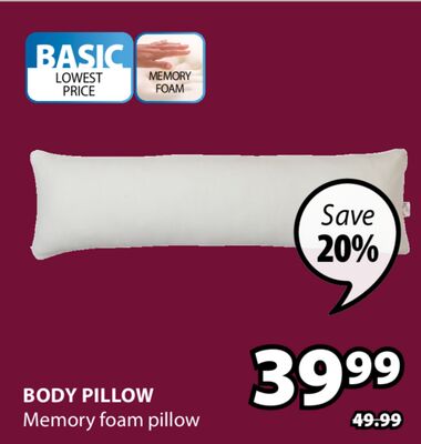 Body Pillow Memory foam pillow