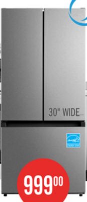Midea 30" 18.4 Cu. Ft. French-Door Refrigerator - Stainless Steel - MRF18B4AST