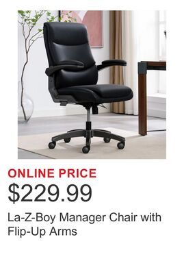 La-Z-Boy Manager Chair with Flip-Up Arms
