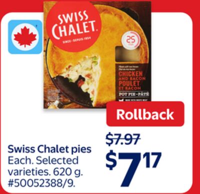 Swiss Chalet pies