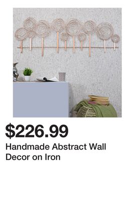 Handmade Abstract Wall Decor on Iron