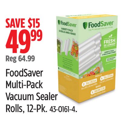 FoodSaver Multi-Pack Vacuum Sealer Rolls,