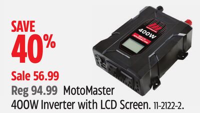 MotoMaster 400W Inverter with LCD Screen