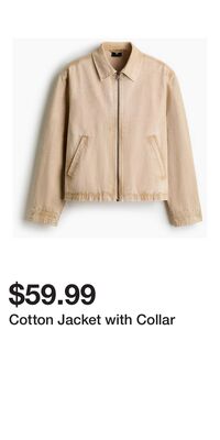 Cotton Jacket with Collar