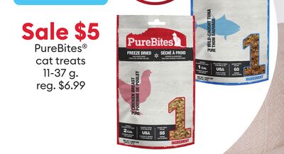 Sale $5 PureBites® cat treats