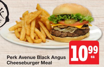 Perk Avenue Black Angus Cheeseburger Meal