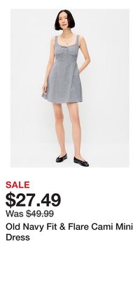Old Navy Fit & Flare Cami Mini Dress