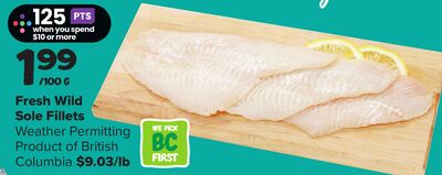 Fresh Wild Sole Fillets