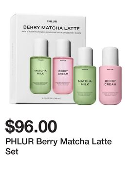 PHLUR Berry Matcha Latte Set