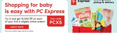 Shopping for baby is easy with PC Express
