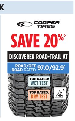 COOPER TIRES DISCOVERER ROAD+TRAIL AT