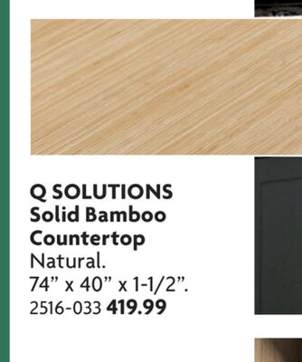 Solid Bamboo Countertop