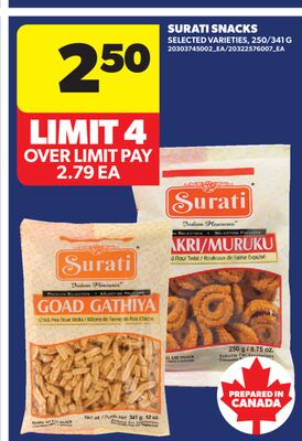 SURATI SNACKS, 250/341 G