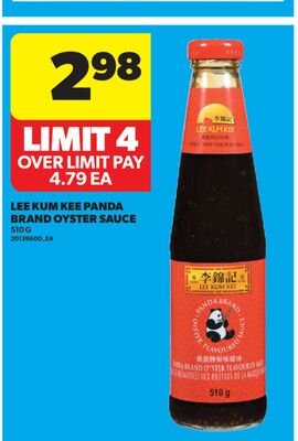 LEE KUM KEE PANDA BRAND OYSTER SAUCE, 510 G