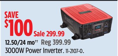 MotoMaster 3000W Power Inverter