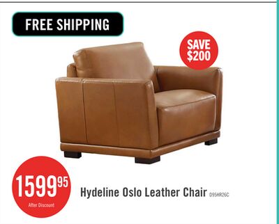 Hydeline Oslo Leather Chair - Nutmeg