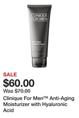 Clinique For Men™ Anti-Aging Moisturizer with Hyaluronic Acid