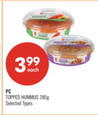 PC TOPPED HUMMUS