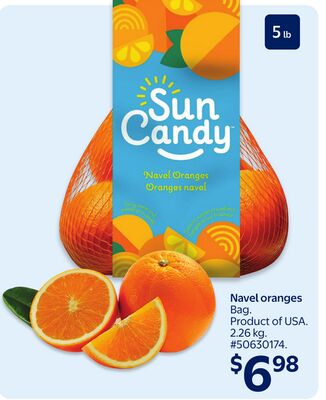 Navel oranges