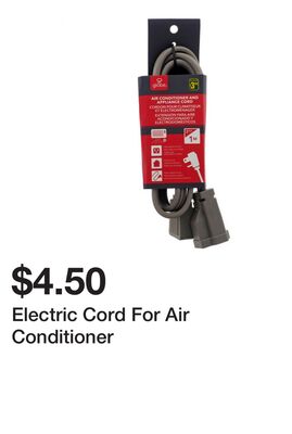 Electric Cord For Air Conditioner