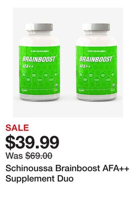 Schinoussa Brainboost AFA++ Supplement Duo