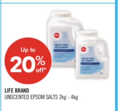 LIFE BRAND UNSCENTED EPSOM SALTS