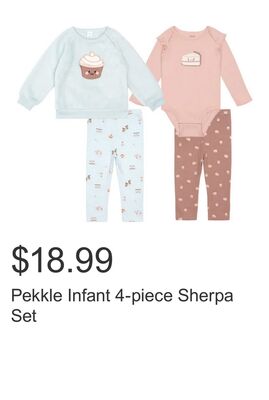 Pekkle Infant 4-piece Sherpa Set