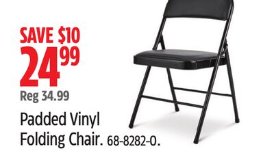 For Living Padded Vinyl Folding Chair