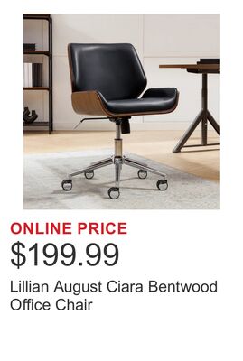 Lillian August Ciara Bentwood Office Chair