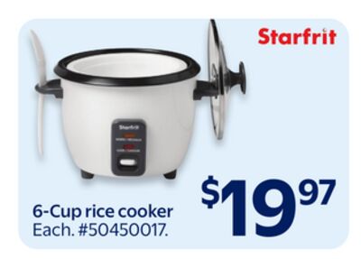 Starfrit 6-Cup rice cooker