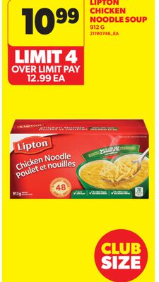 LIPTON CHICKEN NOODLE SOUP, 912 G