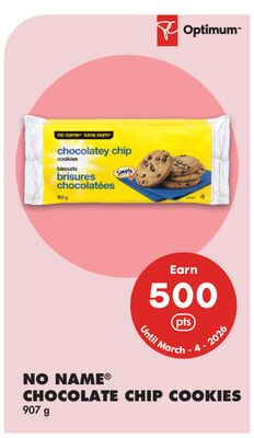 NO NAME® CHOCOLATE CHIP COOKIES, 907 g