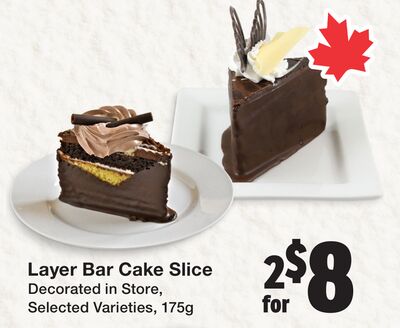 Layer Bar Cake Slice