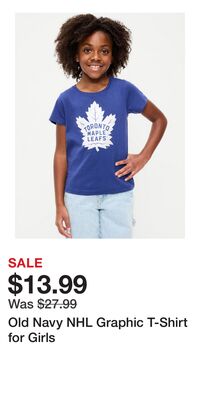 Old Navy NHL Graphic T-Shirt for Girls