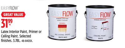 Latex Interior Paint, Primer or Ceiling Paint.