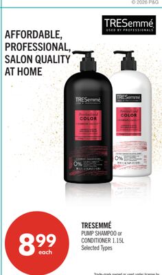 TRESEMMÉ PUMP SHAMPOO or CONDITIONER