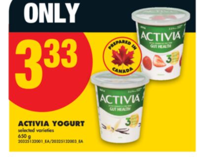 ACTIVIA YOGURT, 650 g