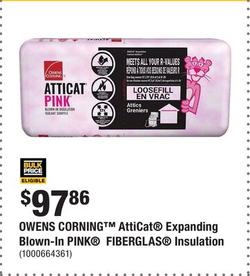 OWENS CORNING™ AttiCat® Expanding Blown-In PINK® FIBERGLAS® Insulation